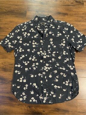 French Connection floral button down cotton shirt